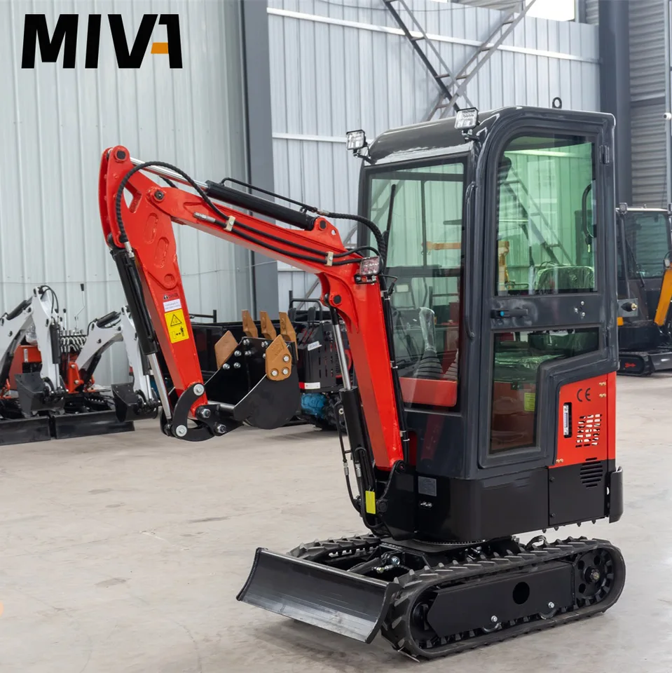 Nový dizajn 1ton Mini rýpadlo Hydraulický crawler malý digger bager najlacnejšie EPA Micro Excavator Prispôsobenie na predaj