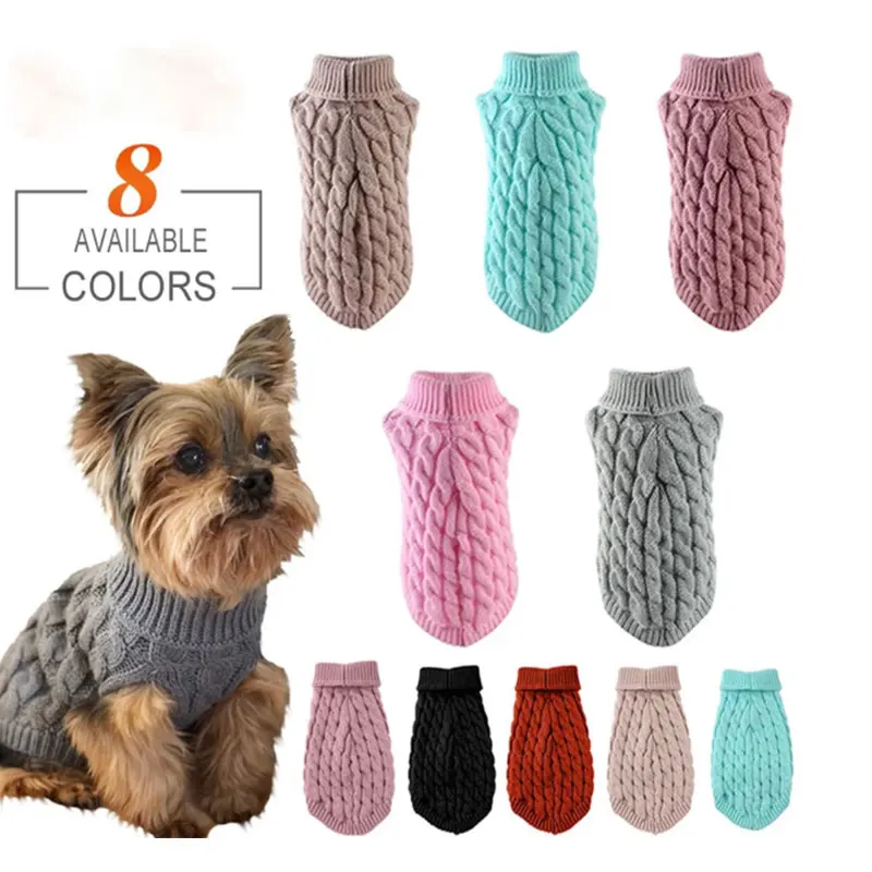 Nový domáci maznáčik Small Dog Clother Sweater Móda jesenná zimná zimná zimná zima Spevnené vyprážané cesto