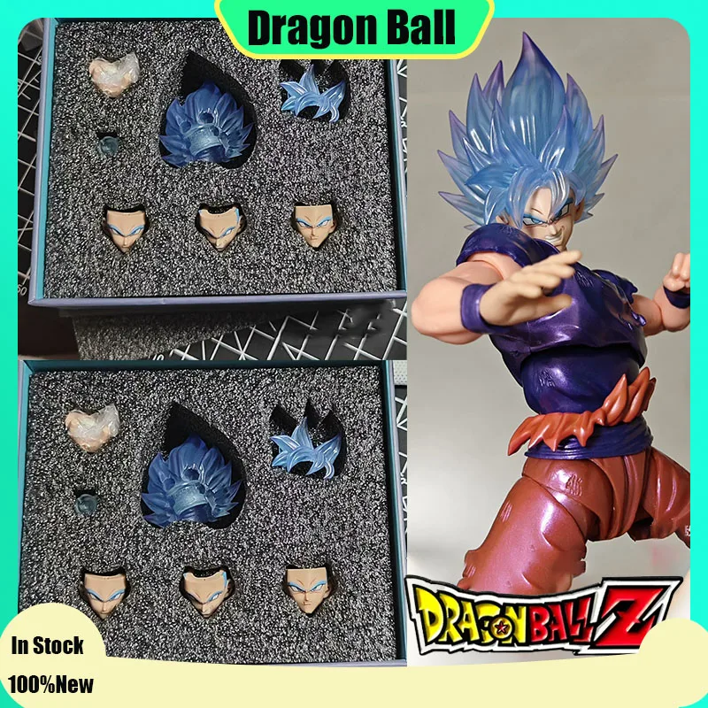 Nový dragon lopta z shfiguarts shf goku modrá super saiyan super boh hlava sochárske príslušenstvo Anime akčné figúrky hračky