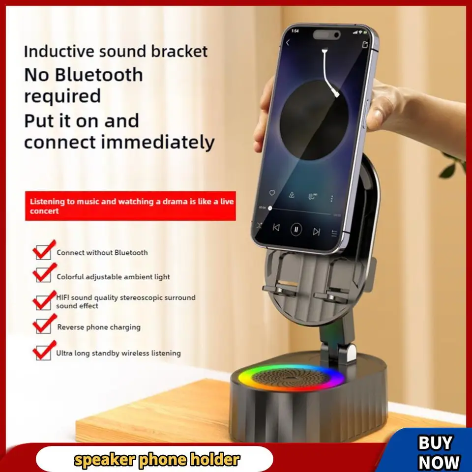 Nový držiak mobilných telefónov s Bluetooth reproduktorom nastaviteľným stolným počítačom Live Lazy Tablet Bracket podporuje prenosný bezdrôtový reproduktor