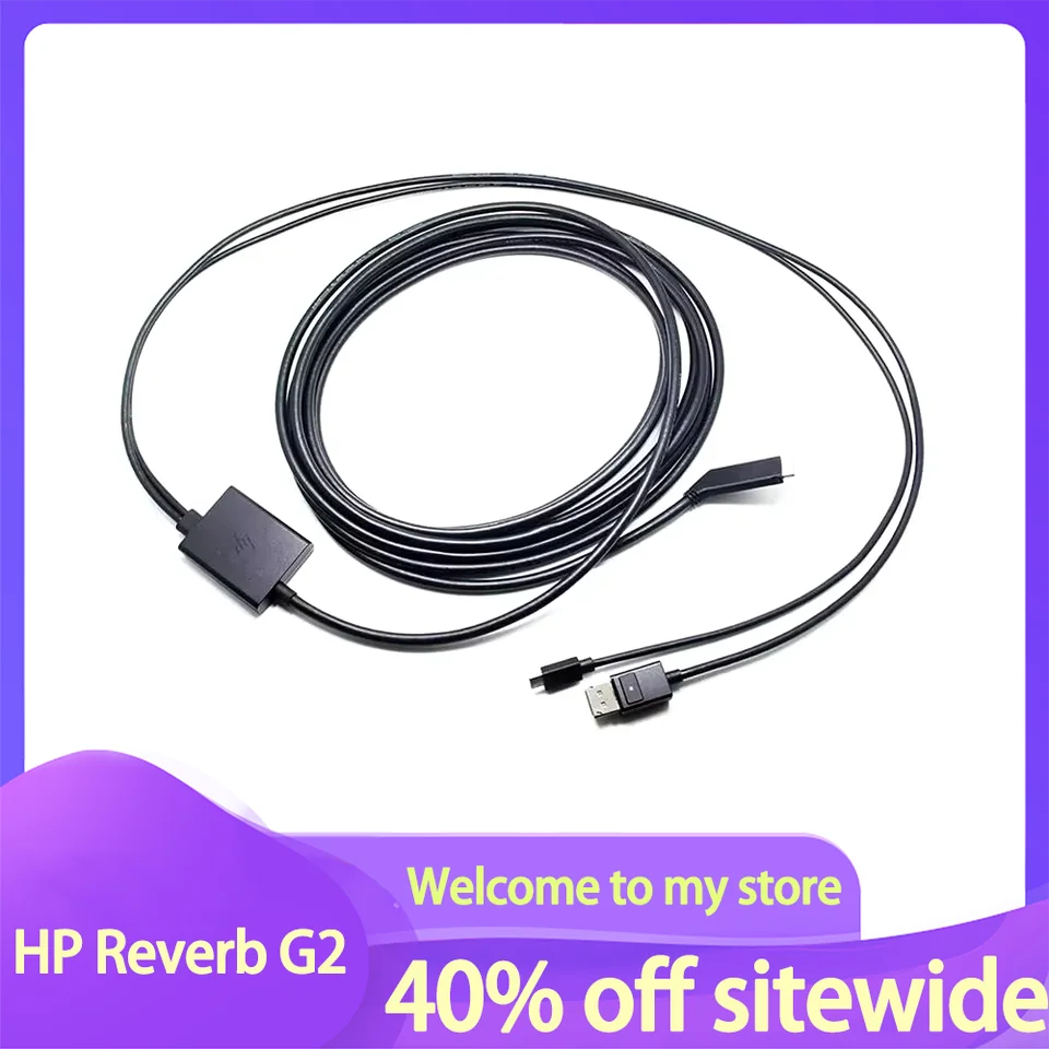 Nový dátový kábel HP Reverbg1 G2 V1/V2 Vhodný pre inteligentné okuliare VR A AR OBLASTI Vysokorýchlostné prevodovky VR Príslušenstvo Oculus Quest