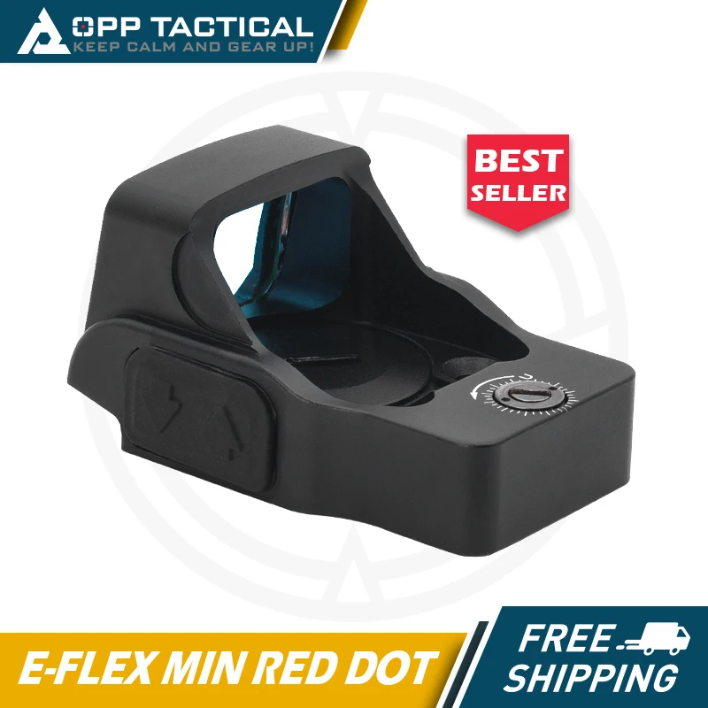 Nový e-flx Min Red Dot Relfex Sight 3 Moa Holographic Sight Optics s úplnými originálnymi znakmi pre lov Milspec Tactical