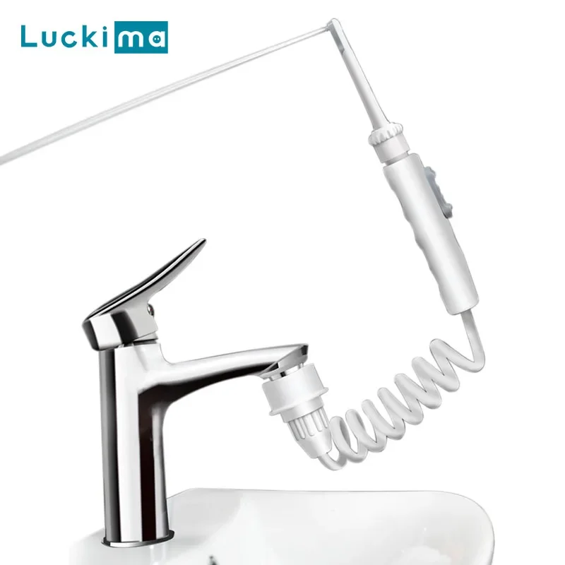 Nový faucet perorálny zavlažovač prenosné zuby čistiaceho prostriedku zubná voda Flosser Tlak nastaviteľná voda na výber