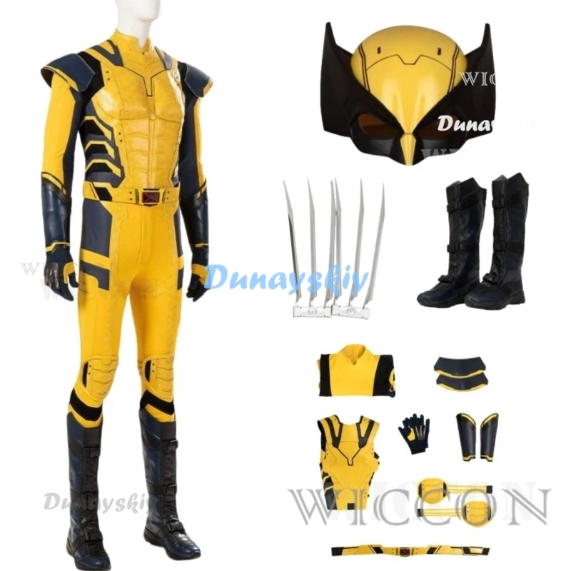 Nový film Wolverine Cosplay kostým masky na kostýmoch, rukavice, rukavice, pásový oceľový pazúr pekný oblek pre mužov vysokokvalitné vyrobené