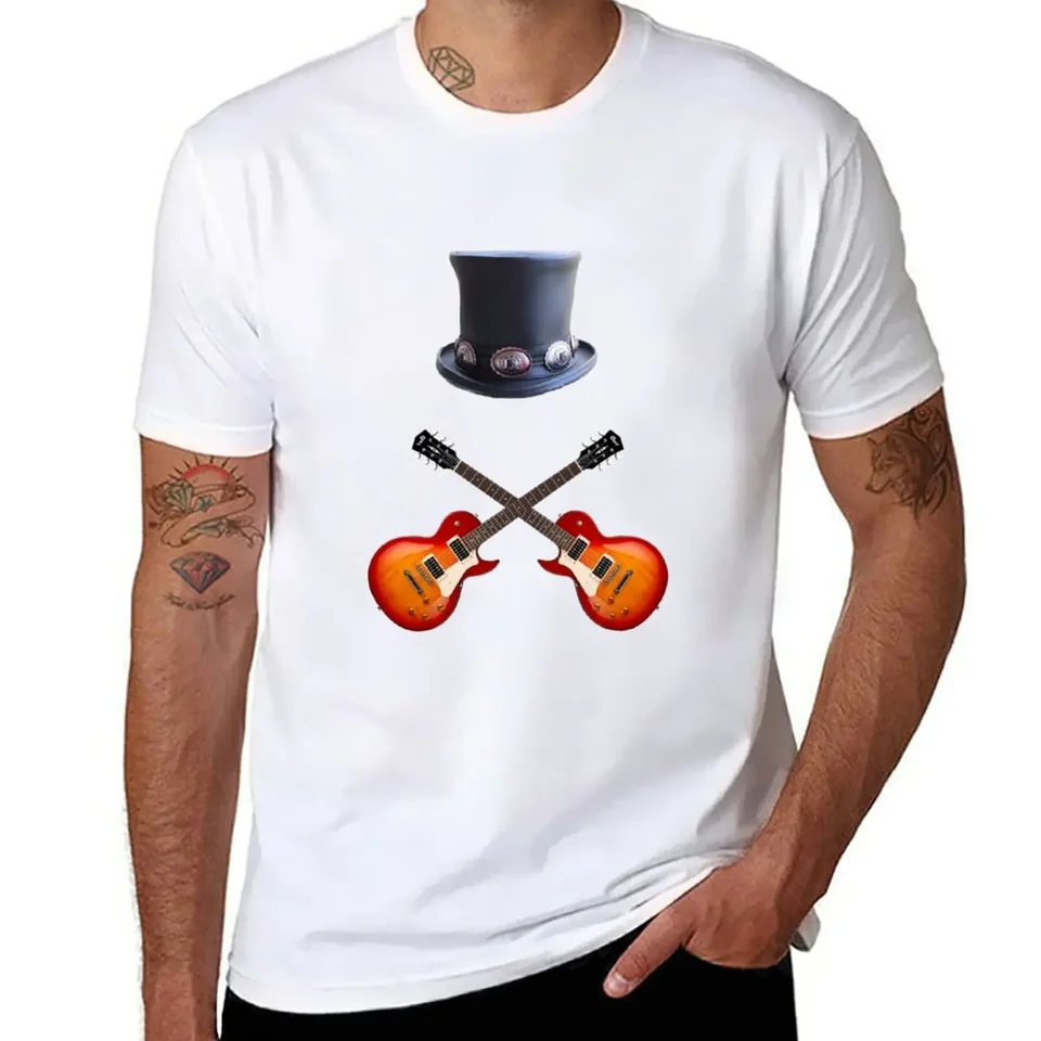 Nový gitarista rock n roll rockstar lomítko od Guns n Roses tričko potné košele hippie oblečenie Men tréning tričko