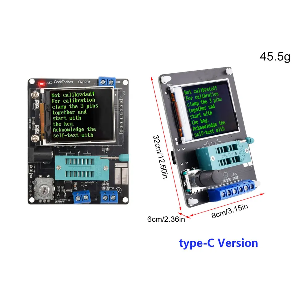 Nový GM328A Tranzistor tester Diode Kapacitancia ESR Frekvencia frekvencie merača PWM Square Wave Generátor signálu