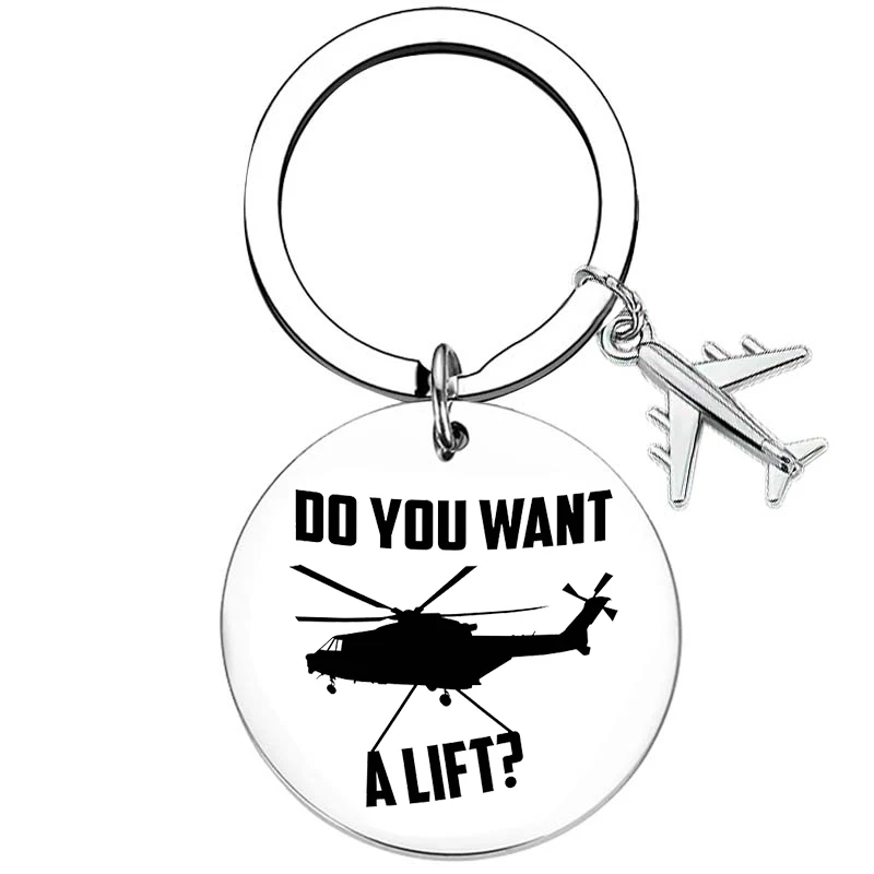 Nový helikoptéra Pilot Keychain Prívesok na cestovanie