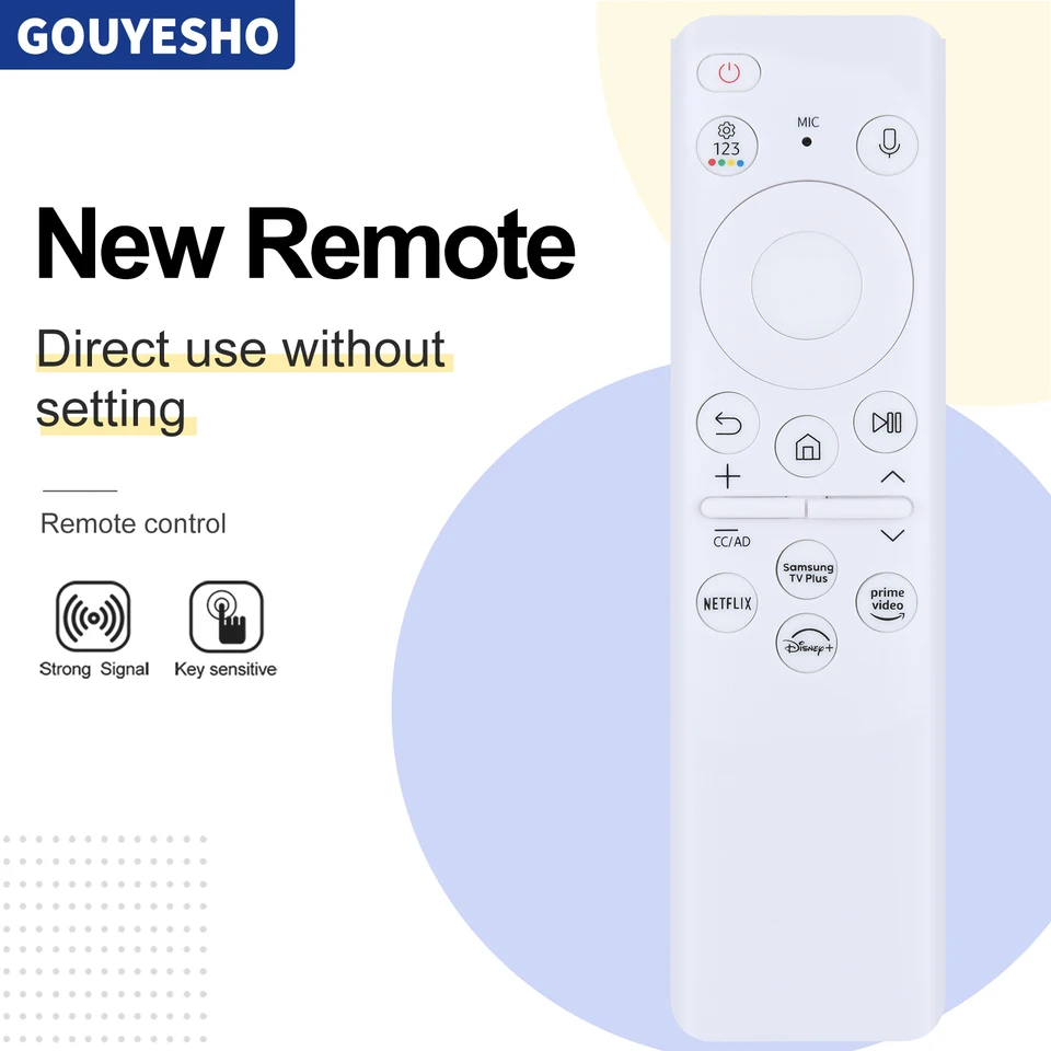 Nový hlas BN59-01432A diaľkové ovládanie pre Samsung BN59-01439A BN59-01439D nabíjanie solárneho svetla