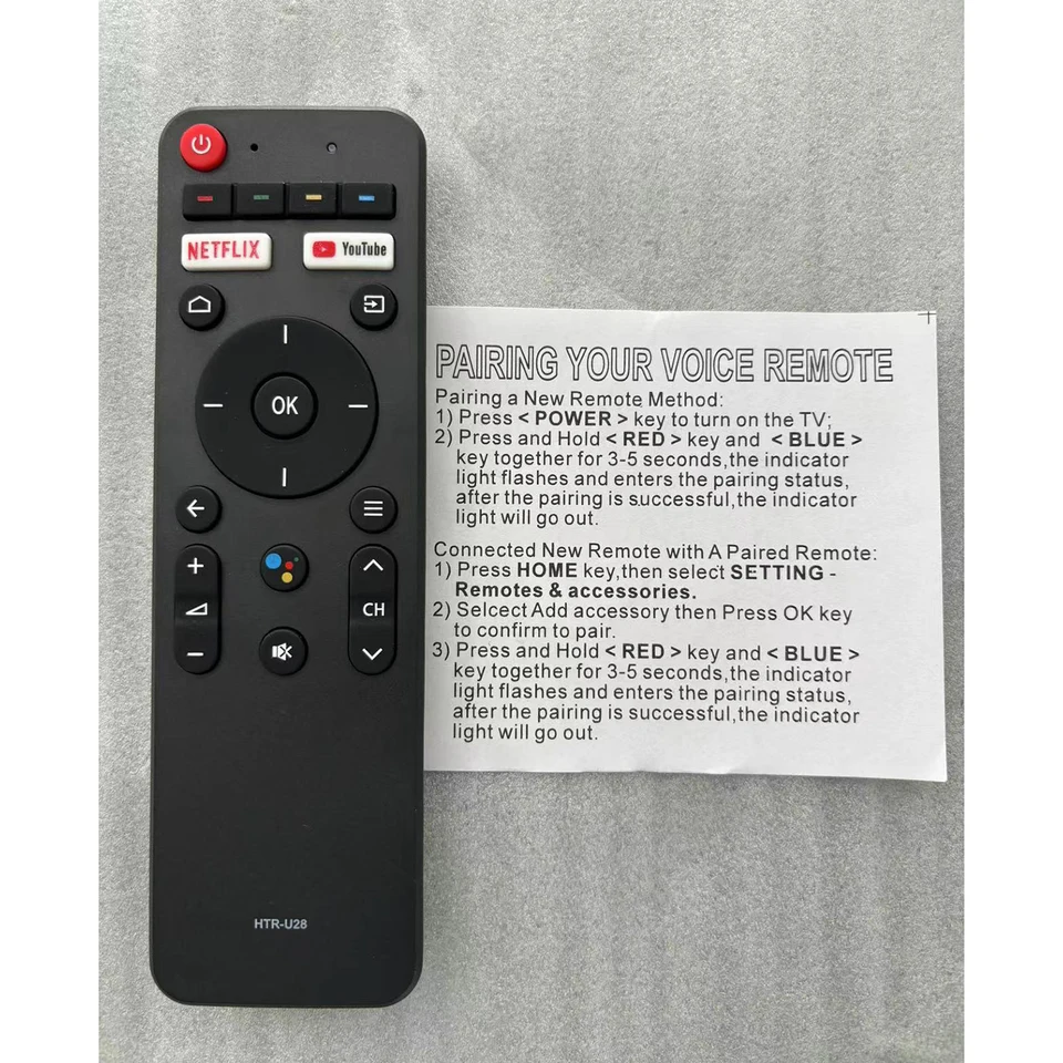Nový HTR-U28 pre Haier Android Smart TV hlasový diaľkový ovládač H50S6UG H55S6UG H65S6UG