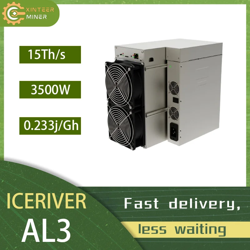 Nový Iceriver AL3 15th/s 3500 W Miner Mining Machine Alph Miner (30. september-15. október)