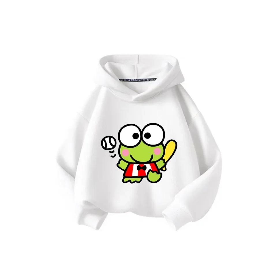 Nový jeseň/zima 2024 detské oblečenie pre dievčatá Hello Kitty Hoodie Sanli Ou Keroppi Detská mikina pre deti