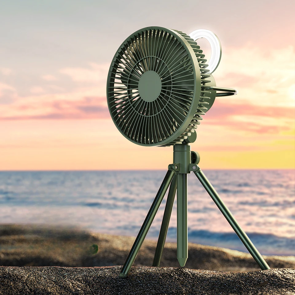 Nový kempingový ventilátor Nabíjateľný prenosný obeh