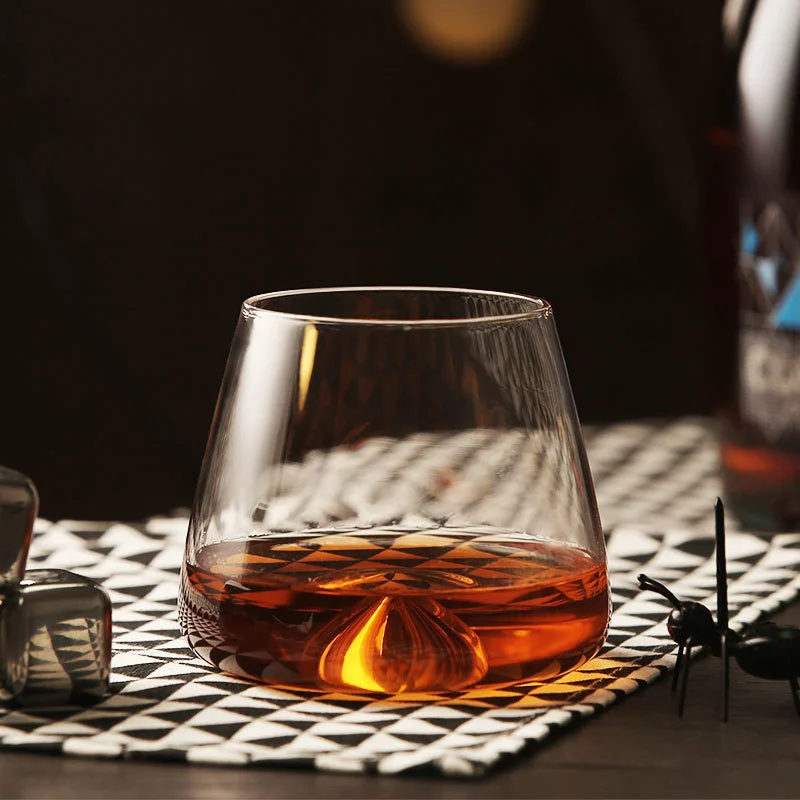 Nový konkávny dno Vortex Whisky vôňa ľadového skla Der Whisky Bechane xo brandy Snifter pivo červené okuliare Whisky Cup Whisky