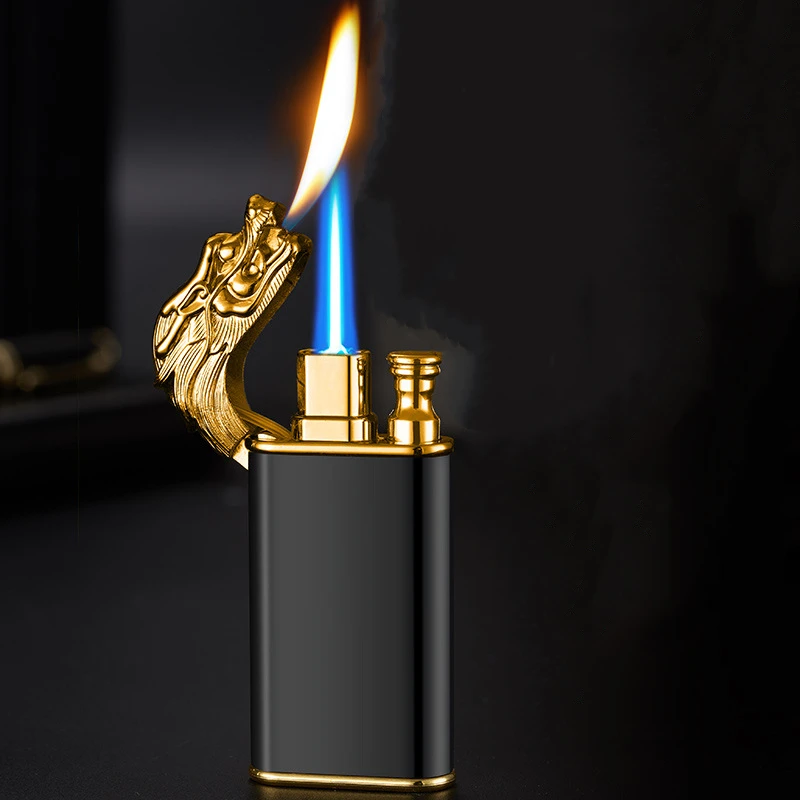 Nový kreatívny drak Double Fire Svetžník Jet Flame Open Fire Preverzia vetru nafukovacie nafukovacie novinky Pánske darček