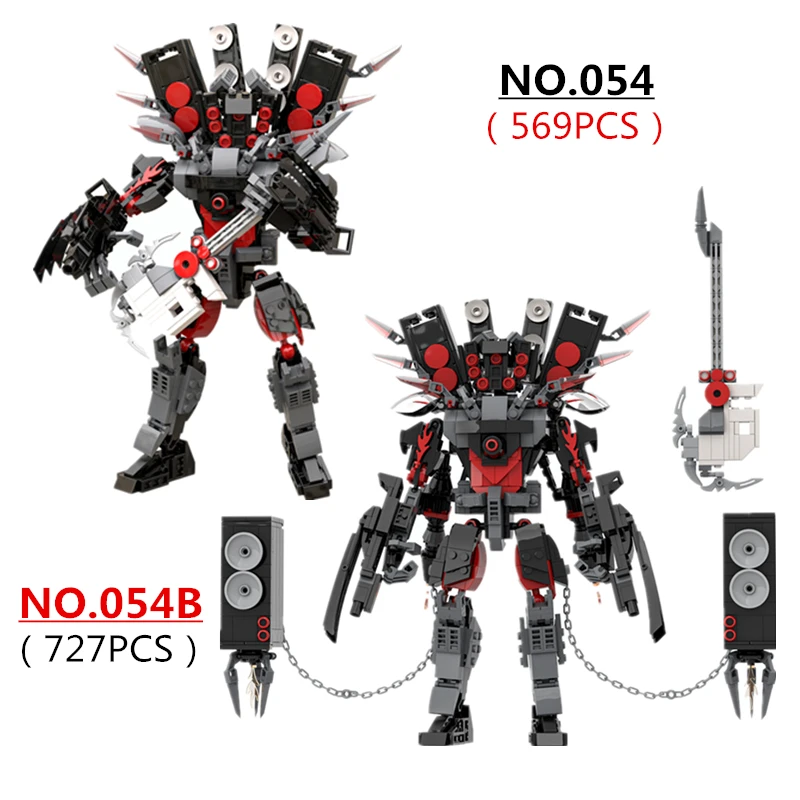 Nový kreatívny MOC Skibidi WC Titan Guin Hovorca muž Building Blocks Set DIY Hračky Hračky pre deti chlapcov vianočné darčeky
