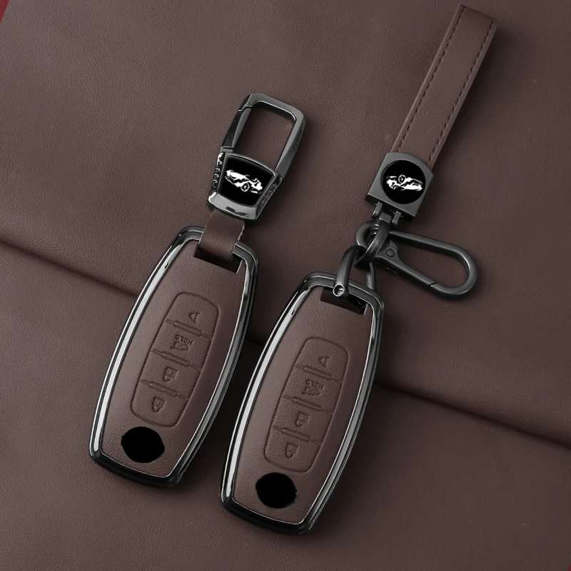 Nový kryt na kľúče z zinočnatého pre zinok pre kľúče pre Nissan X Trail T32 T33 Keysleeve Buckle Automobilový interiér Supplies Automobile diely
