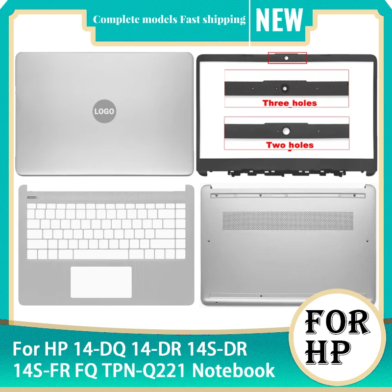 Nový kryt notebooku pre HP 14-DQ 14-DR 14S-DR 14S-FR FQ TPN-Q221 LCD zadný kryt predného rámu Palmrest horný spodný spodný puzdro