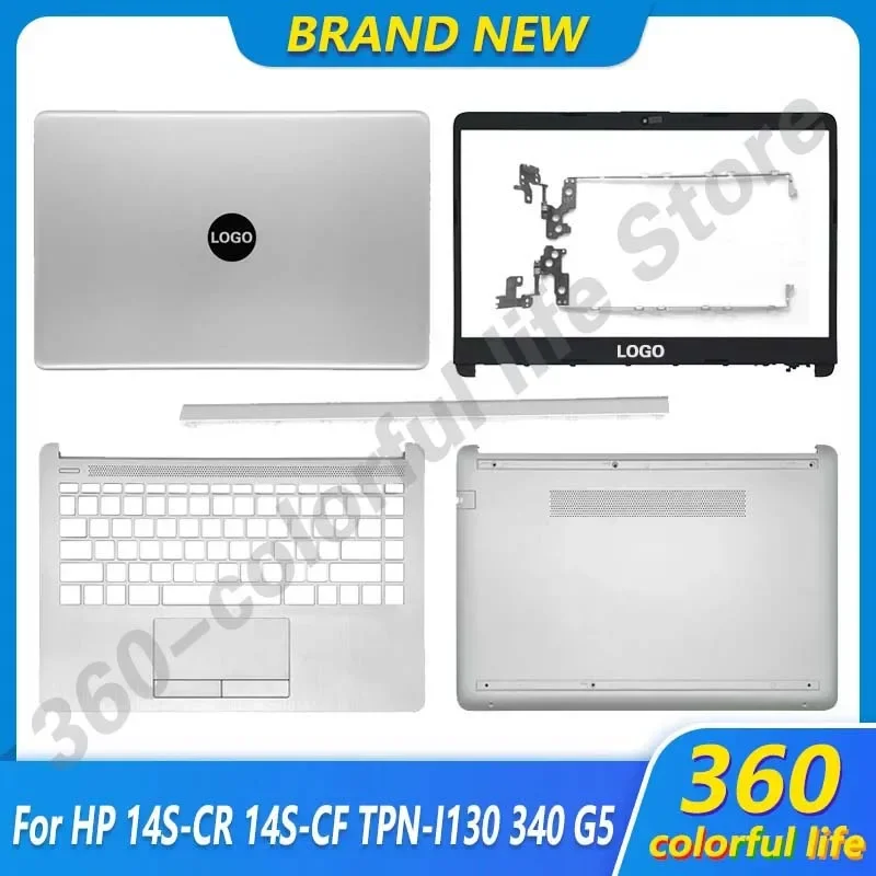 Nový laptop LCD zadný kryt/predný rám/Hinges/PalmRest/Bottom pre HP 14S-CF CR 14-DK DF TPN-I130 I135 340 G5 HORKÁ ZADNÁ ZADNÉ KAŽDOSTI