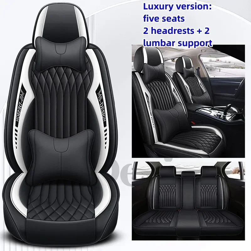 Nový luxus pre spoločnosť Tesla Model S 2015 2016 2017 2018 2019 2020 2021 2022 2023 Kryty kožených autosedačiek Set Chrániče
