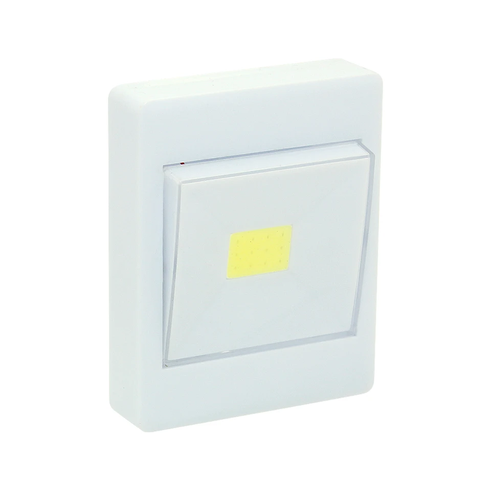 Nový magnetický COB LED stena nočná spínač Night Light Switch Battery napájaná bezdrôtová lampa svietidla pre domácu spálňu v garáži kabína garáž