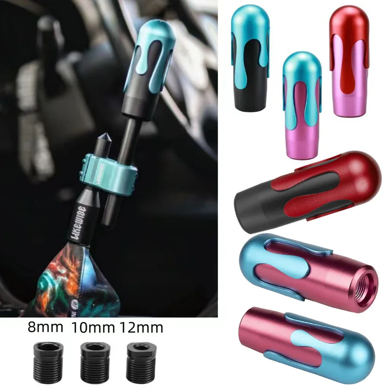 Nový manuál ShiftKnOB Hliníkové auto prevodové ovládače Zmrzlina Tvar Gearshift Gombovu prípravu Gomb