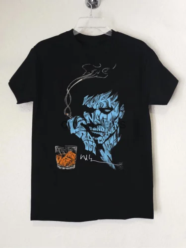 Nový Mark Lanegan Singer Základný darček pre fanúšikov Black Alling Men Tričko
