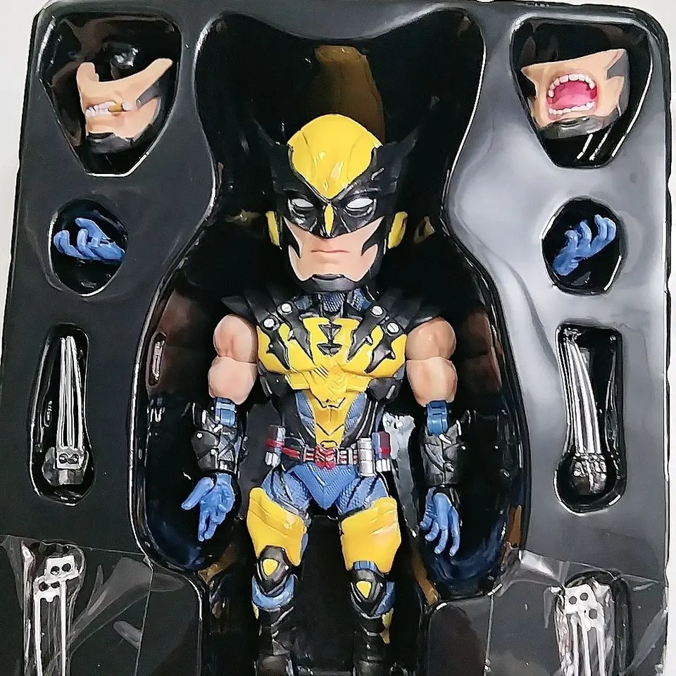 Nový Marvel Deadpool a Wolverine akčná figúrka hračky Q verzia figúrky Super Hero Figurín Model Doll Kids Boy Periférny darček