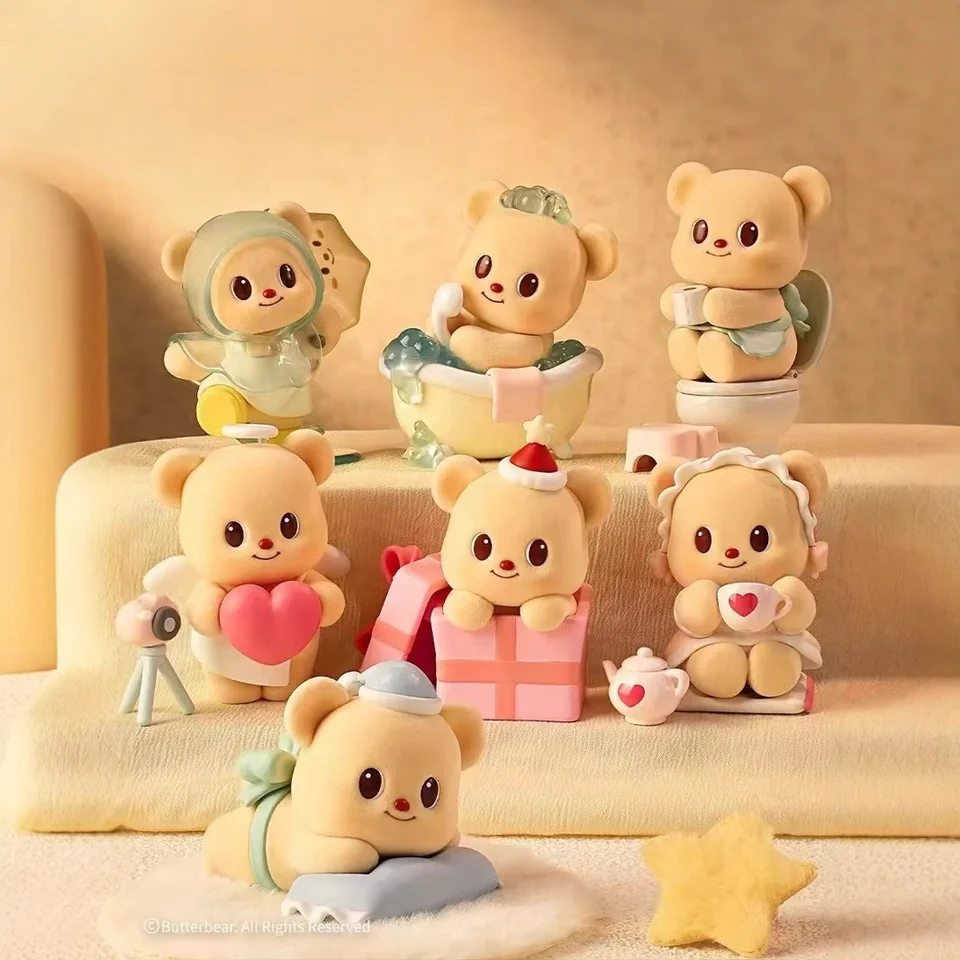 Nový maslo Bear Blind Box Leisure Time Series Dolls