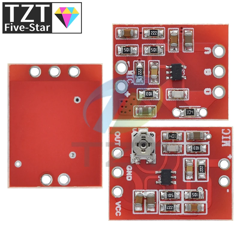 NOVÝ MAX4466 ELECTRET Mikrofónový zosilňovač doska Nastaviteľný zisk predzosilňovača pre zosilňovač pre Arduino