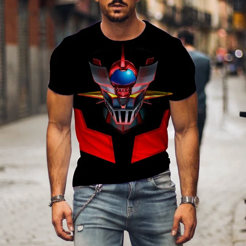 Nový Mazinger Zt tričko Anime robot 3d tlač Men Žena Krátke rukávy tričká módne streetwear harajuku detské topy
