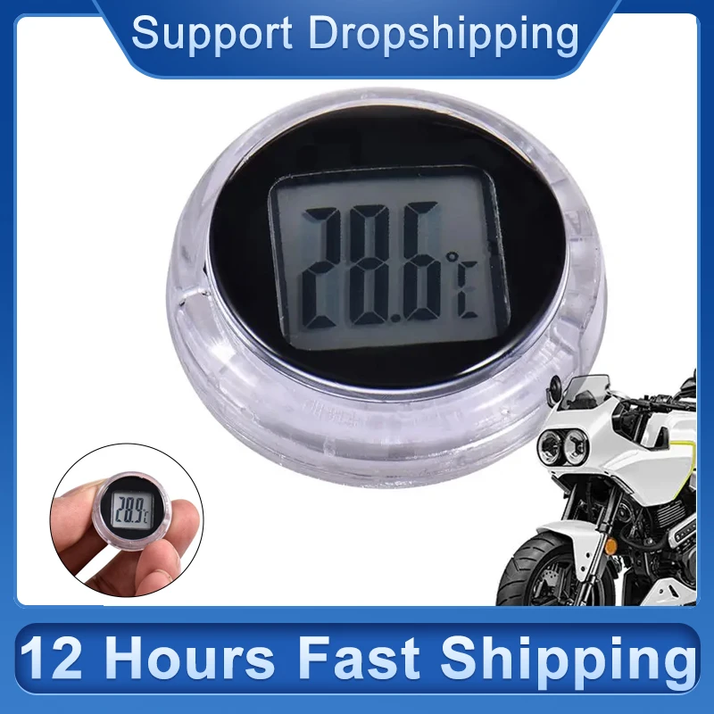 Nový mini digitálny teplomer vnútorný vonkajší vodotesný monitor teploty Monitor Monitor domácej steny Motocykel samolepiaci teplomer