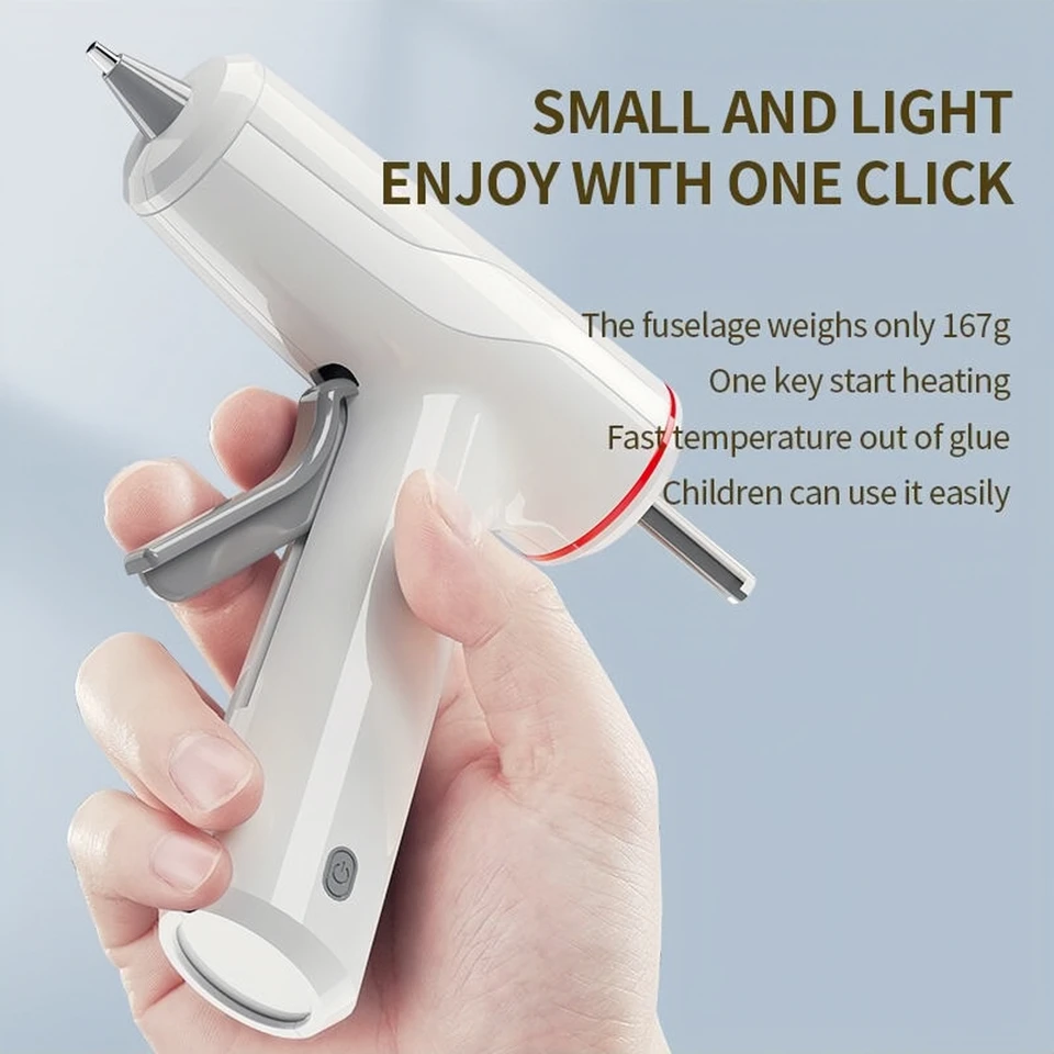 Nový mini typu doplnku bezdrôtových horúcich horúcich lepidiel Glue Gun Priemyselné pištole ručné náradie pre domácich majstrov