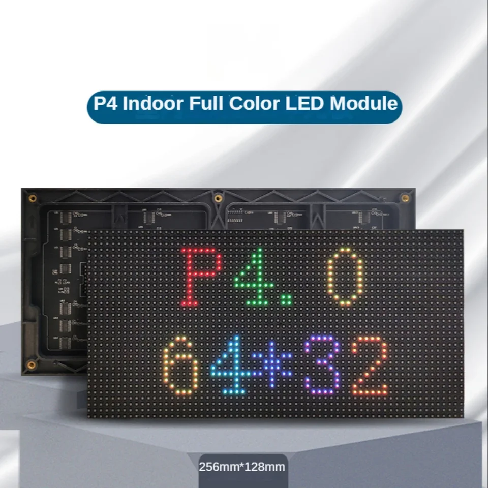 Nový modul panela LED P4 LED P4 256*128 mm 1/16 skenovanie 3in1 SMD RGB Plná farba 64*32 pixelov P4 LED displeja Panel Panel Modul