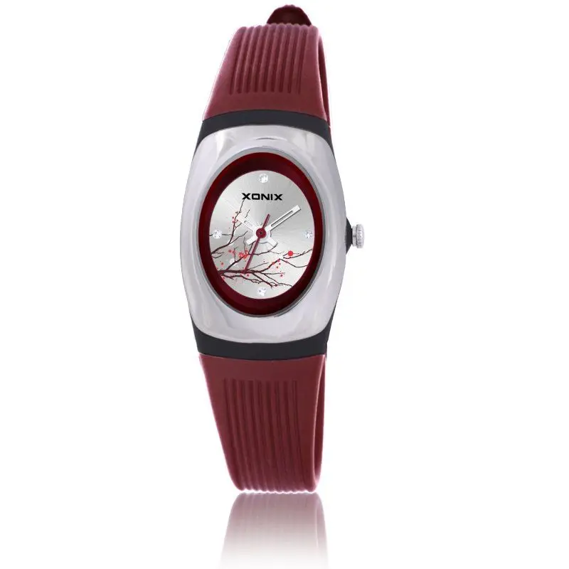 Nový módny ukazovateľ Golden Women, malý študent, vodotesný 100 m Quartz Electronic Watchswim Dive Relogio Feminino Montre XD