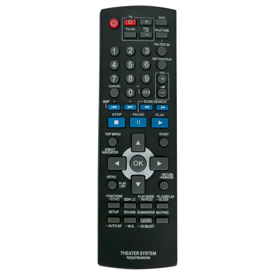 NOVÝ N2QAABB000209 Nahradil diaľkové ovládanie sub N2QAABB000207 Fit for Panasonic DVD domáceho kina SC-PT465 SC-PT460