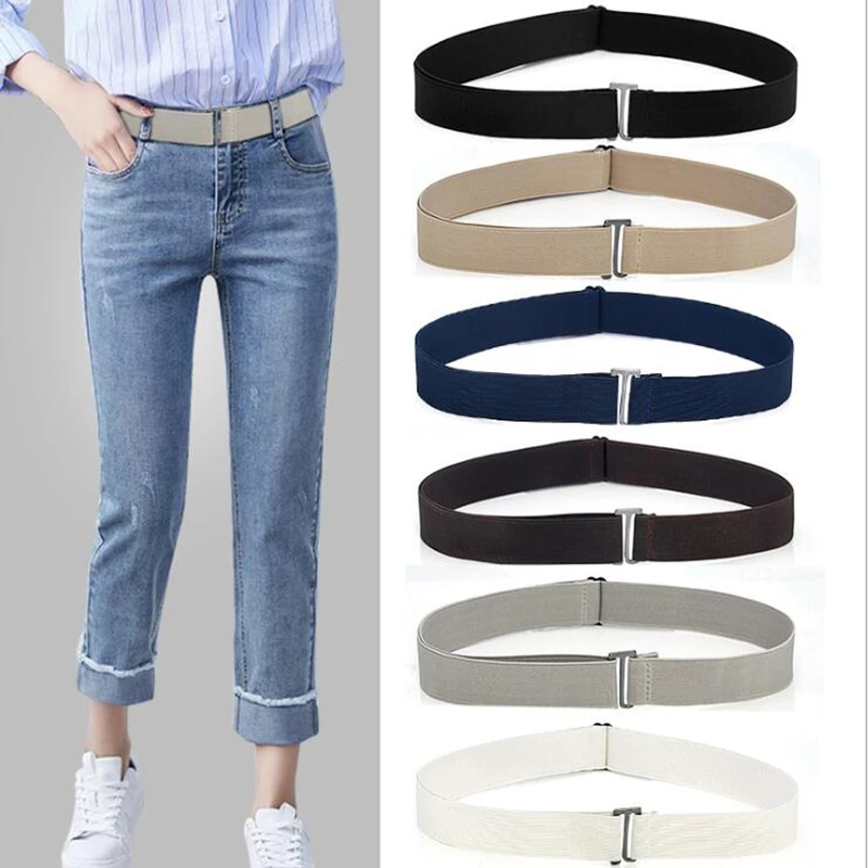 Nový nastaviteľný úsek Elastický pás pásový pás neviditeľný pásový opasok pre ženy pre ženy Men Pants Dress
