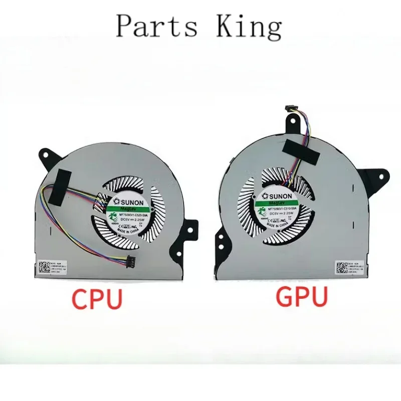 Nový notebook CPU Cooling Fan Coolbook Notebook PC, ktorý sa hodí pre ASUS ROG G752VY G752VT G752VL MF75090V1-C520-S9A MF75090V1-C510-S9A GPU