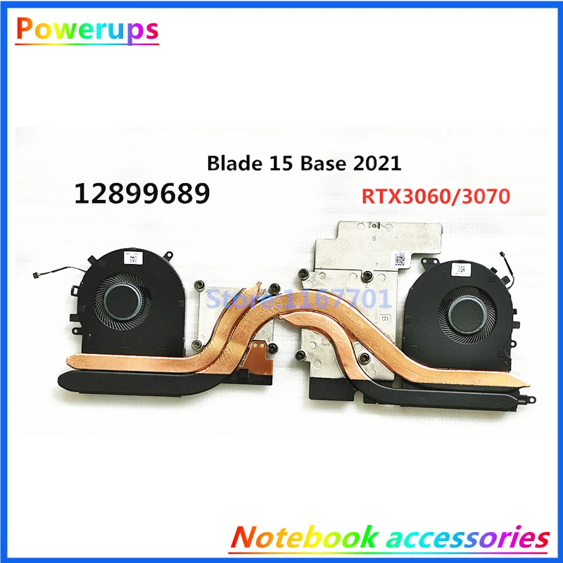 Nový notebook CPU/GPU chladič chladiča a ventilátor pre Razer Blade 15 Base 2020 2021 RZ09-0328 12899689 RTX2070 RTX3060 RTX3070