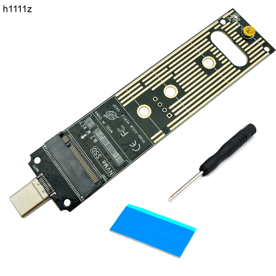 Nový NVME na USB 3.1 Typ-C adaptér M2 SSD Adapter NVME Controlt M.2 až USB 3.1 Prípad NVME PCIE M Kláves 2230/2242/2260/2280 SSD