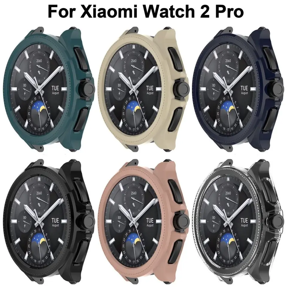 Nový nárazník PC Cover Hard Shell Watch Screen Chráni príslušenstvo Smart Protective Rám pre Xiaomi Watch 2 Pro