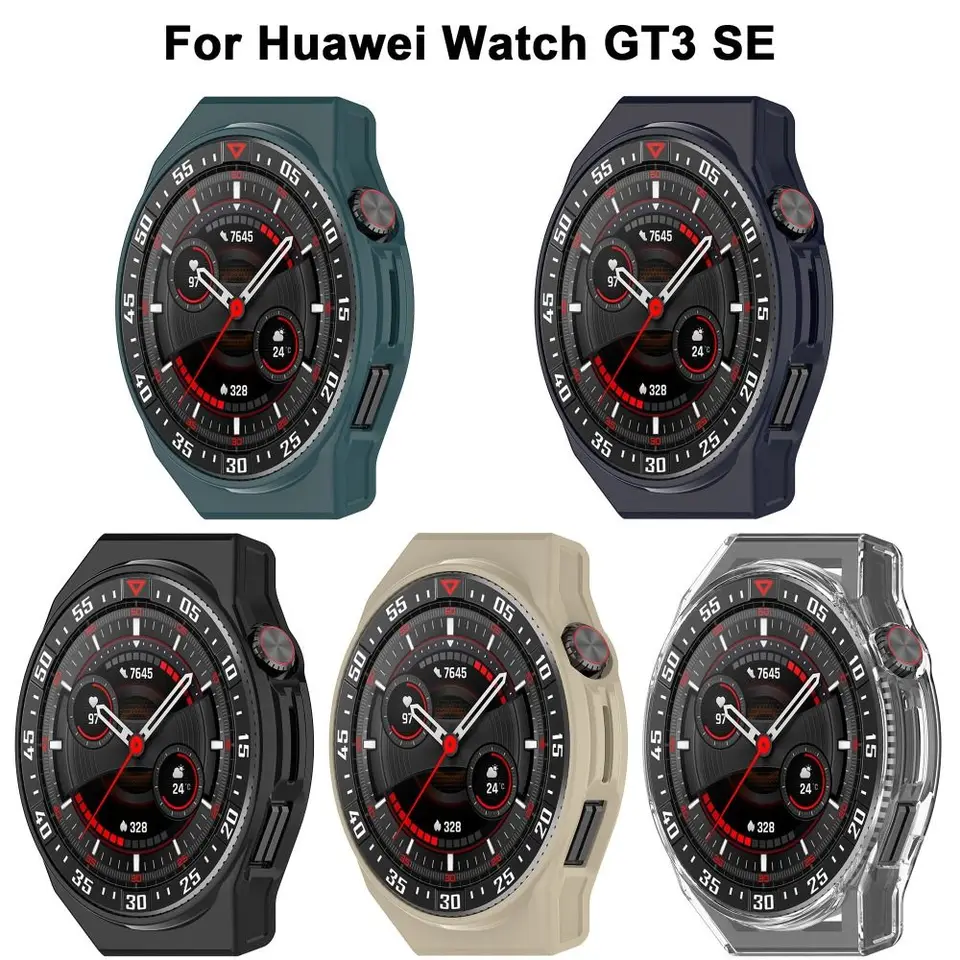 Nový nárazník PC Cover Smart Hard Shell Ochranné rámové príslušenstvo sledujte chránič obrazovky pre Huawei Watch GT3 SE