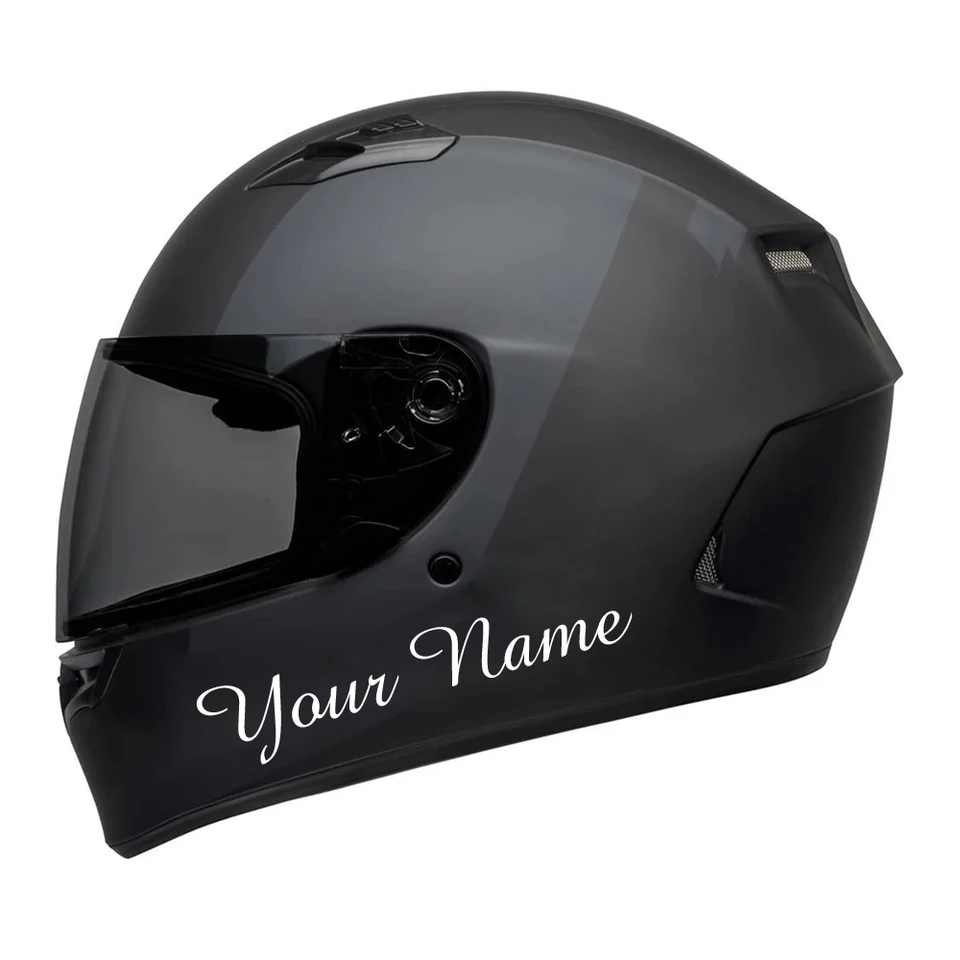 Nový odnímateľný nálepka pre danú prilbu motorov Rám s výškou 2,5 cm Personalizované nálepky