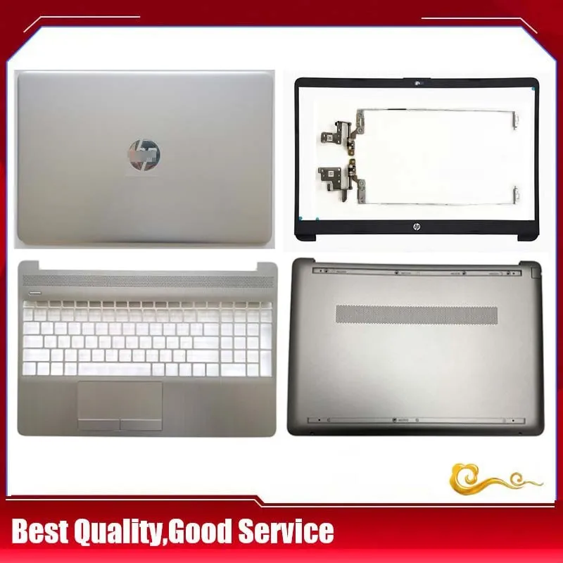 NOVÝ /ORG pre HP 15S-DU 15S-DY 15-DW 15-CS 15-DU0048TU TPN-C139 LCD zadný kryt /Bezel /Hinges /Horný kryt /spodný puzdro, strieborné striebro