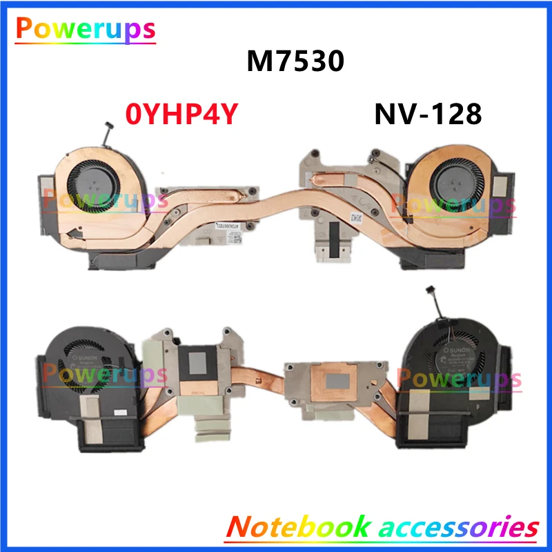 Nový orgán pre laptop CPU/GPU chladič a ventilátor pre Dell Precision 7530 M7530 7540 M7540 0YHP4Y 0PR6WV 0RX1Y7 0M2F8R 0HWCT1 0TW1KC