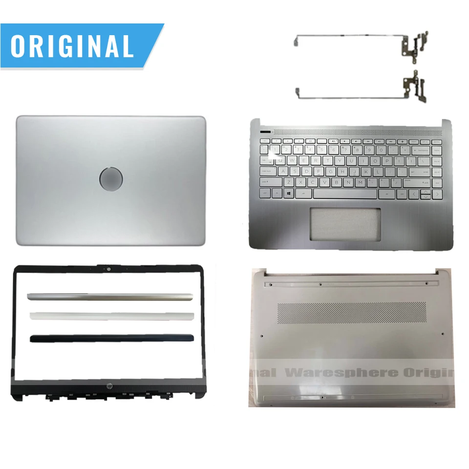 Nový originál pre HP 14-DQ FQ 14S-DR 14S-FR TPN-Q221 LCD zadný kryt /ČASA /PALLIST Klávesnica /spodná základná puzdro /Hinges L88200-001