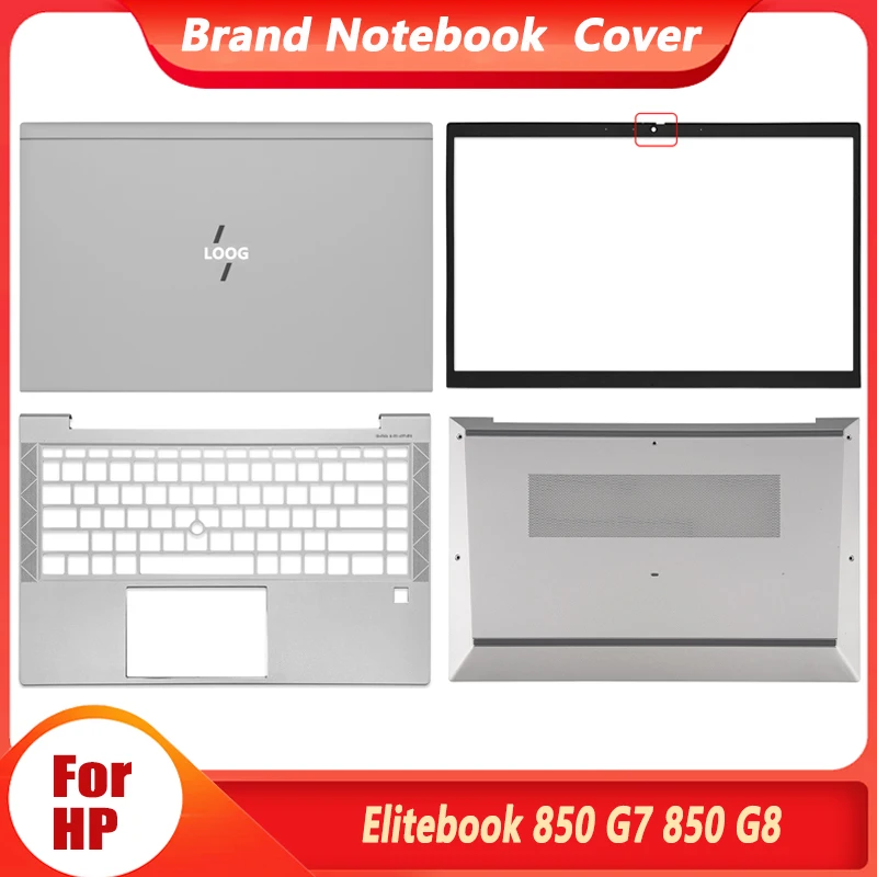 Nový originál pre HP EliteBook 850 G7 850 G8 NAPOHOP LCD LCD zadný kryt predného rámu Palmrest Palmrest Spodný kryt závesu kryt Silver 850 G7 G8