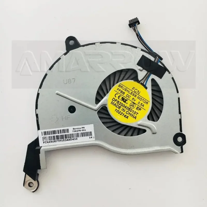 Nový originál pre pavilón HP 15 15-N 15-N107AX 15-N210AX 15-N210EZ 14-N 15-F 17-N CPU Cool Cooler Fan 736278-001