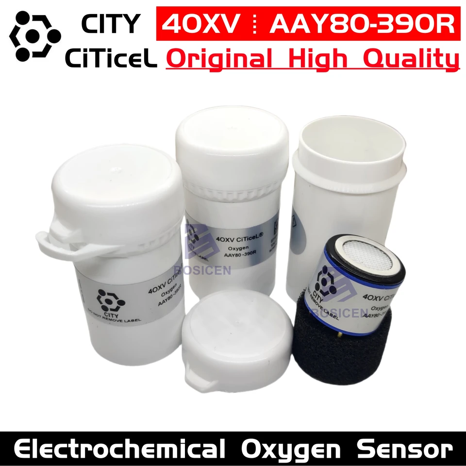 Nový originálny 4oxv AAY80-390R O2 Detektor plynu kyslíka 40XV Citice Citice Prenosná elektrochemická kyslíková sonda AAY80-390