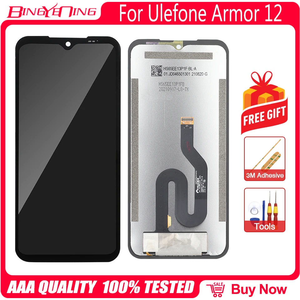 Nový originálny 6,52 palca dotykovú obrazovku LCD Zostava Zostava výmeny pre Ulefone Armor 12 LCD Android 11 Smart Phone