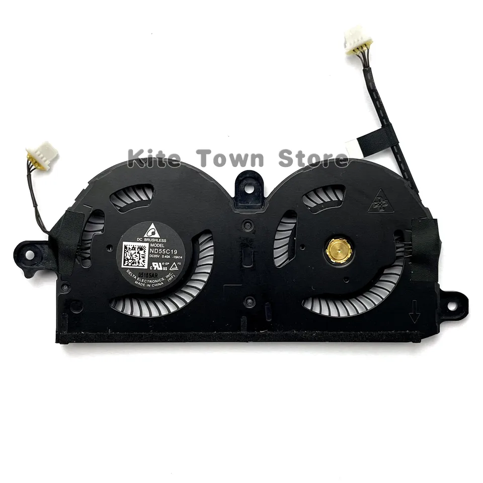 Nový originálny CPU chladiaci ventilátor pre Dell XPS 13 9380 7390 0980WH 980WH ND55C19-19A14
